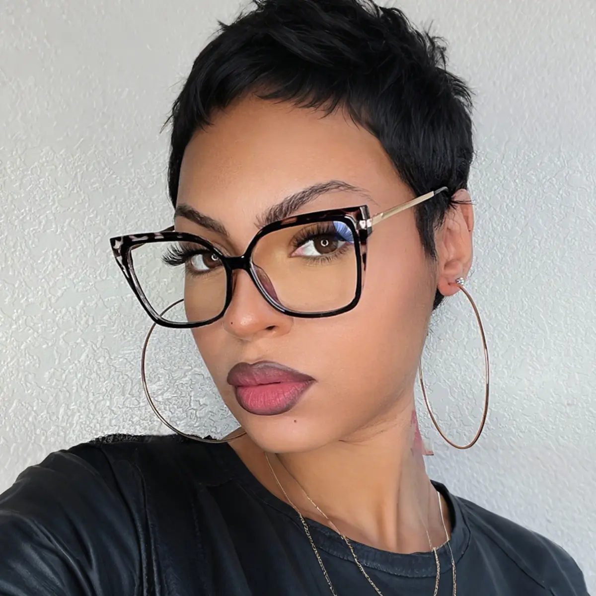 Square Tortoiseshell/Black Eyeglasses