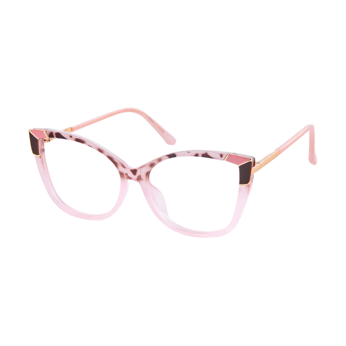Cat-eye Tortoiseshell/Pink Eyeglasses