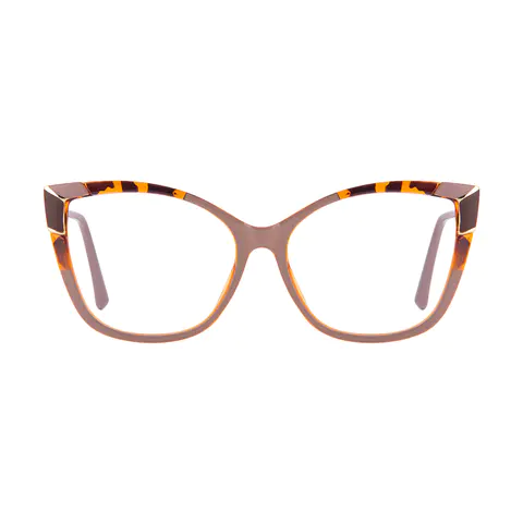 Cat-eye Brown Eyeglasses