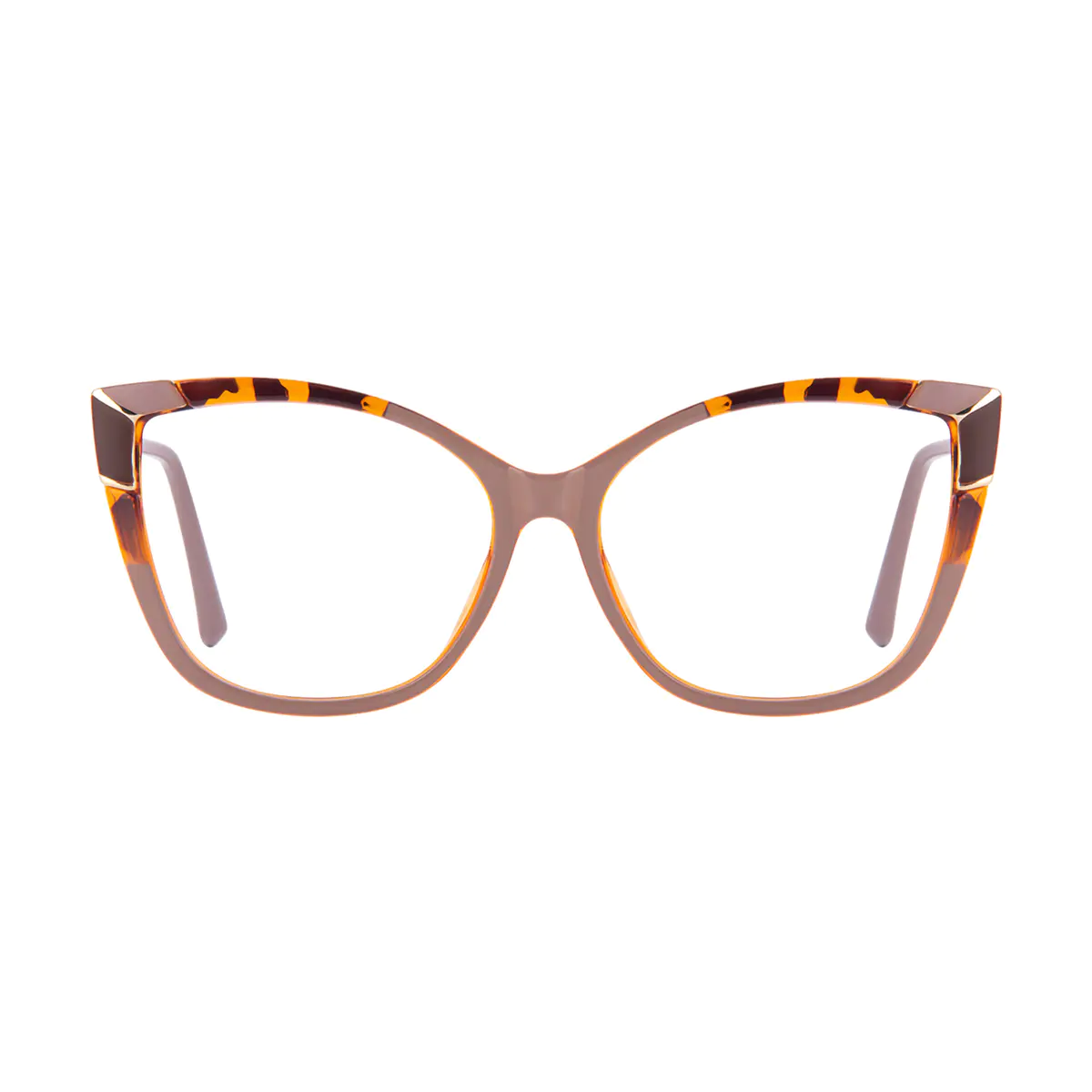 Cat-eye Brown Eyeglasses