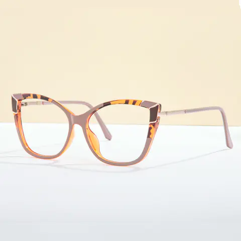 Cat-eye Brown Eyeglasses