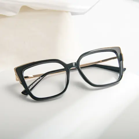 Square Black Reading Glasses