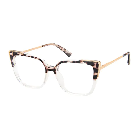 Square Tortoiseshell/Clear Reading Glasses