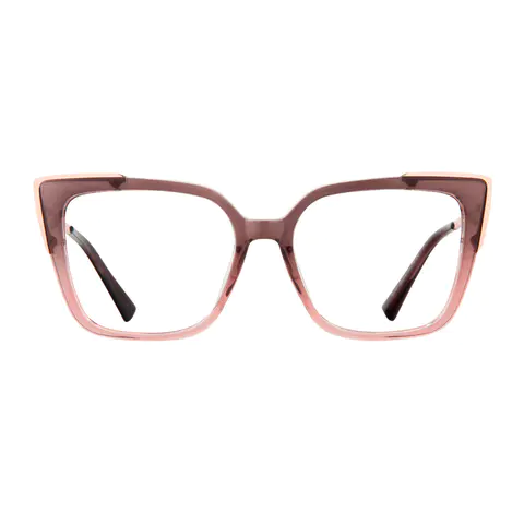Square Gradient Pink Eyeglasses
