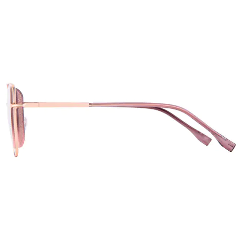 Square Black Gold Eyeglasses
