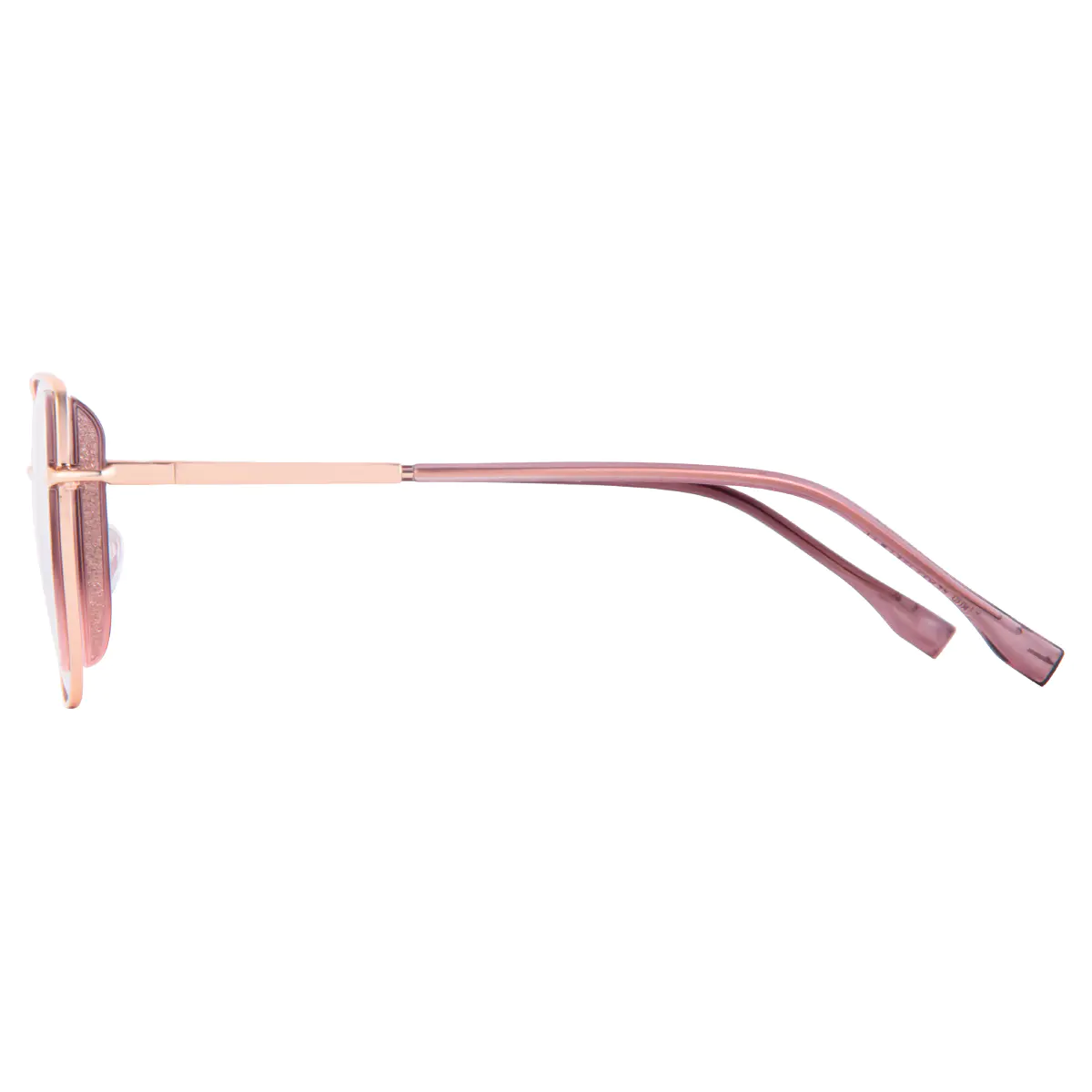 Square Black Gold Eyeglasses