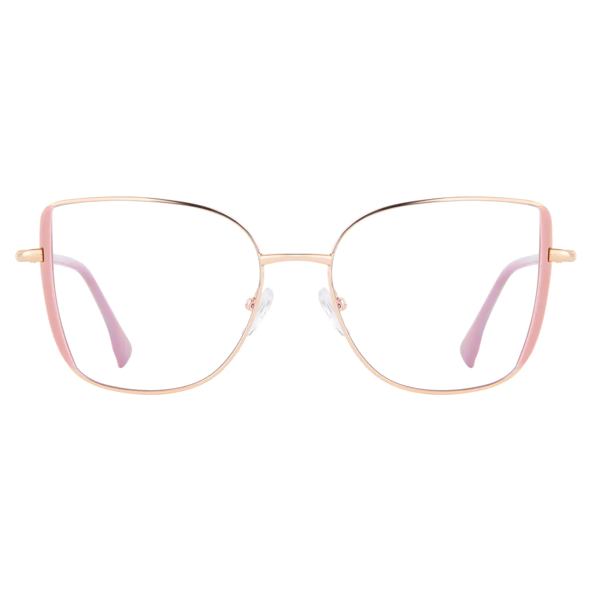 Square Pink/Gold Eyeglasses
