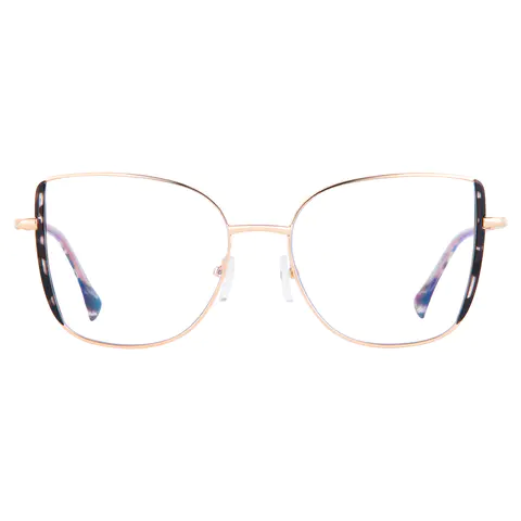 Square Tortoiseshell/Gold Eyeglasses