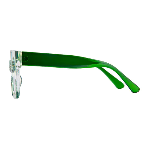 Square Green Eyeglasses