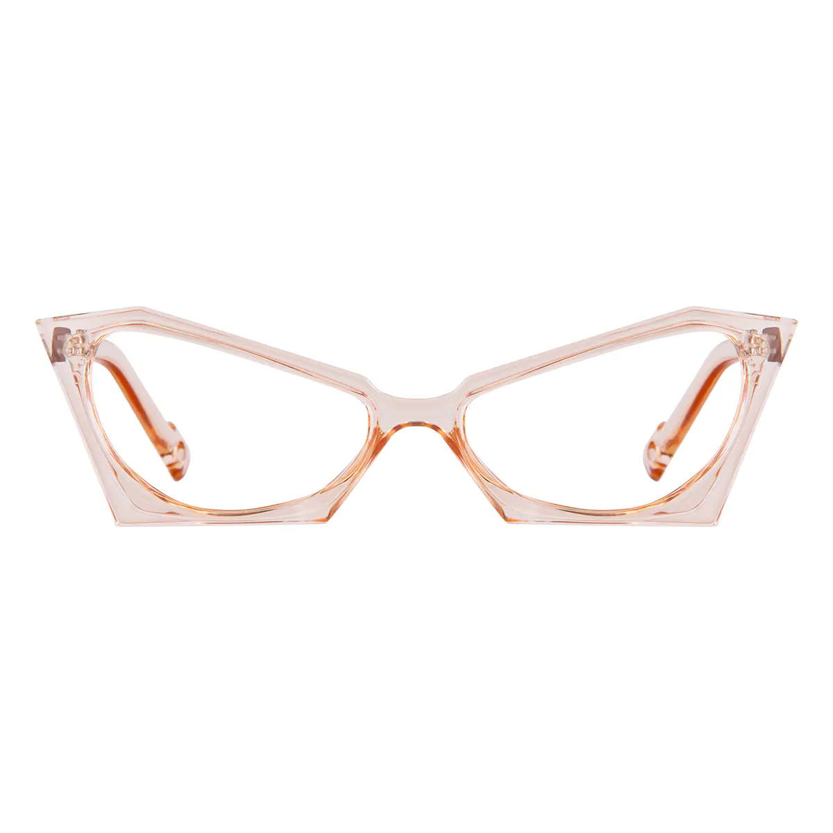Cat-eye Transparent Pink Eyeglasses