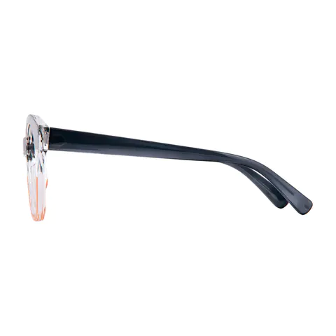 Cat-eye Gray/Orange Eyeglasses