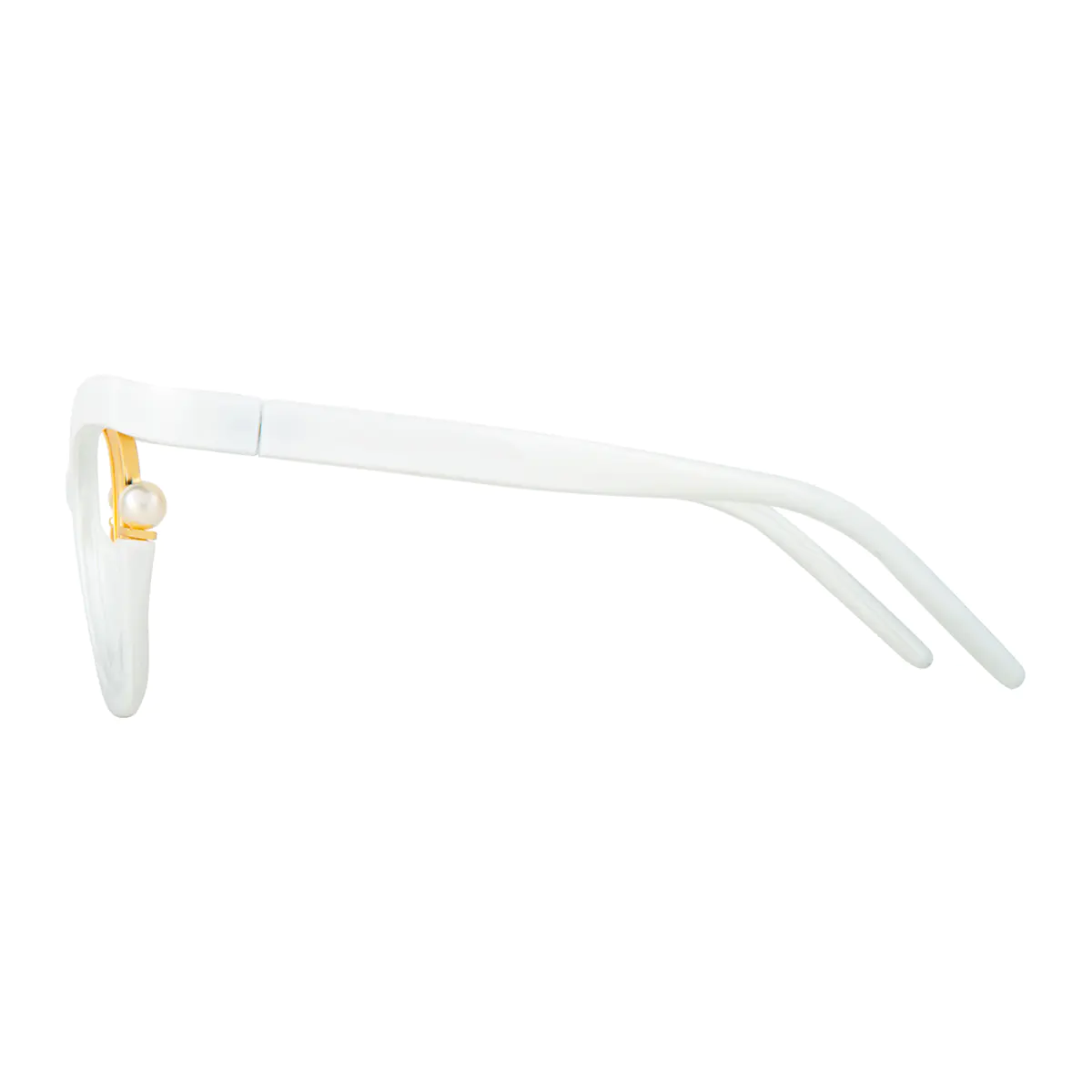 Square White Eyeglasses