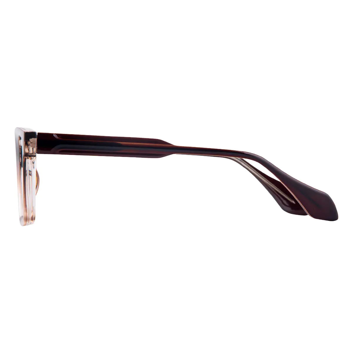 Square Gradient Brown Eyeglasses