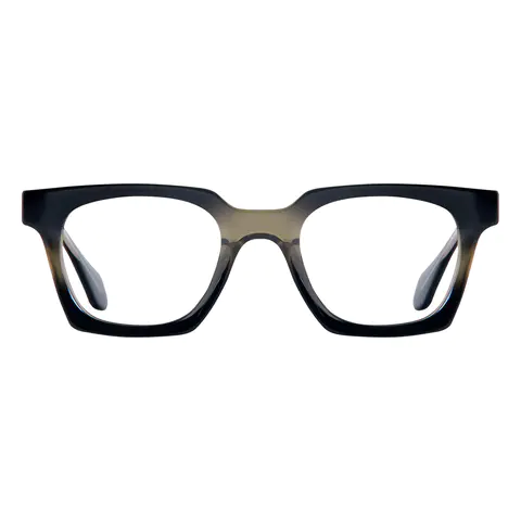 Square Gradient Green Eyeglasses