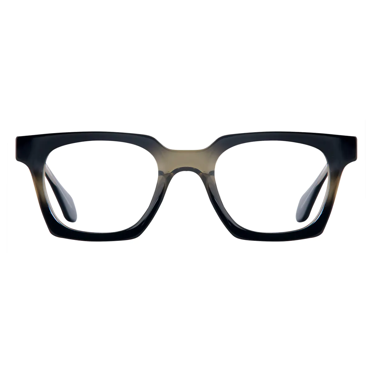 Square Gradient Green Eyeglasses