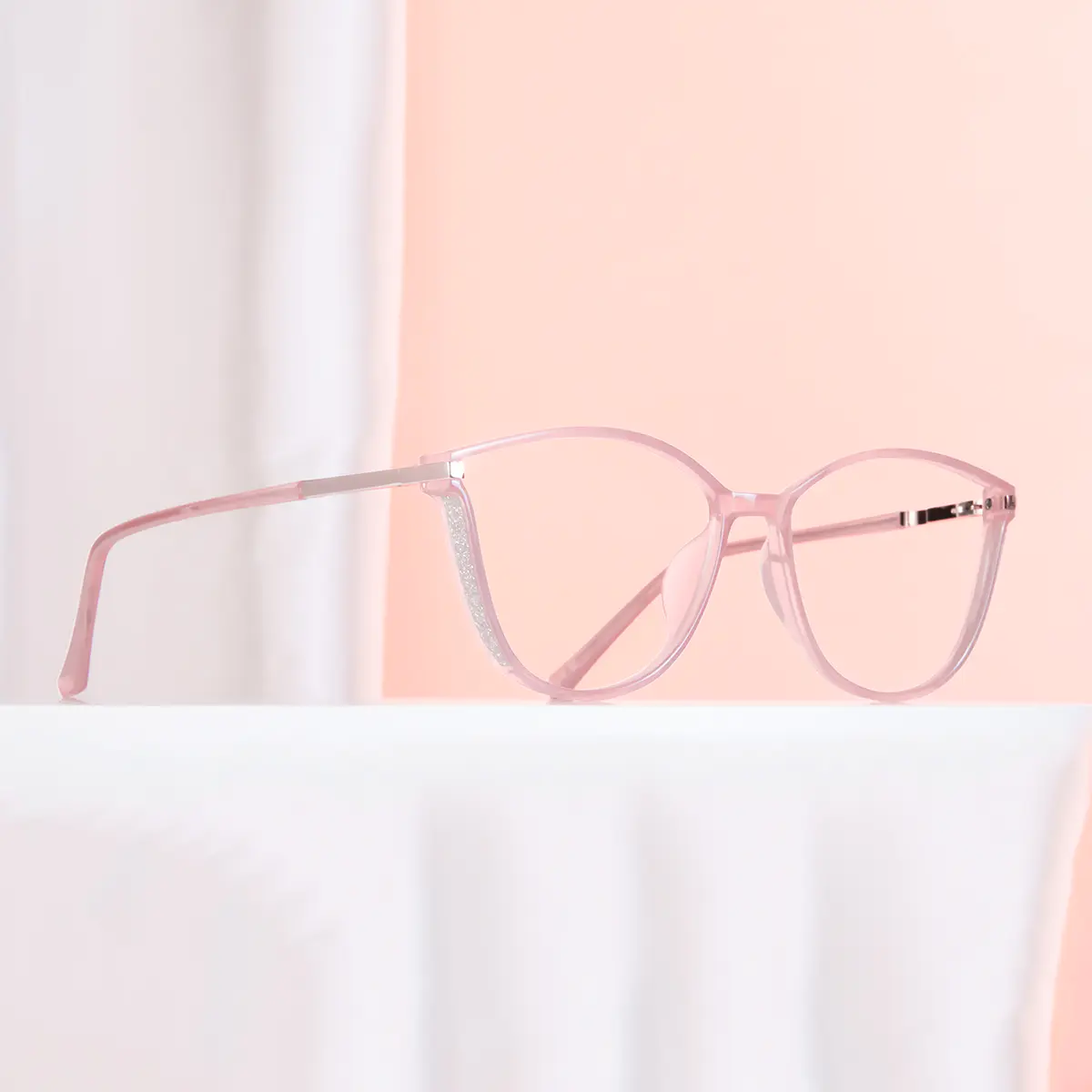 Cat-eye Pink Eyeglasses