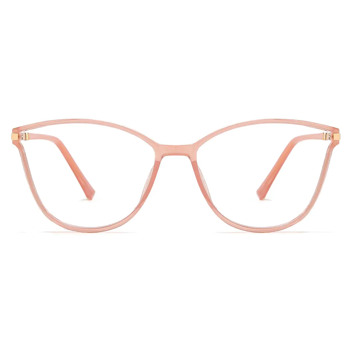 Cat-eye Transparent Pink Eyeglasses