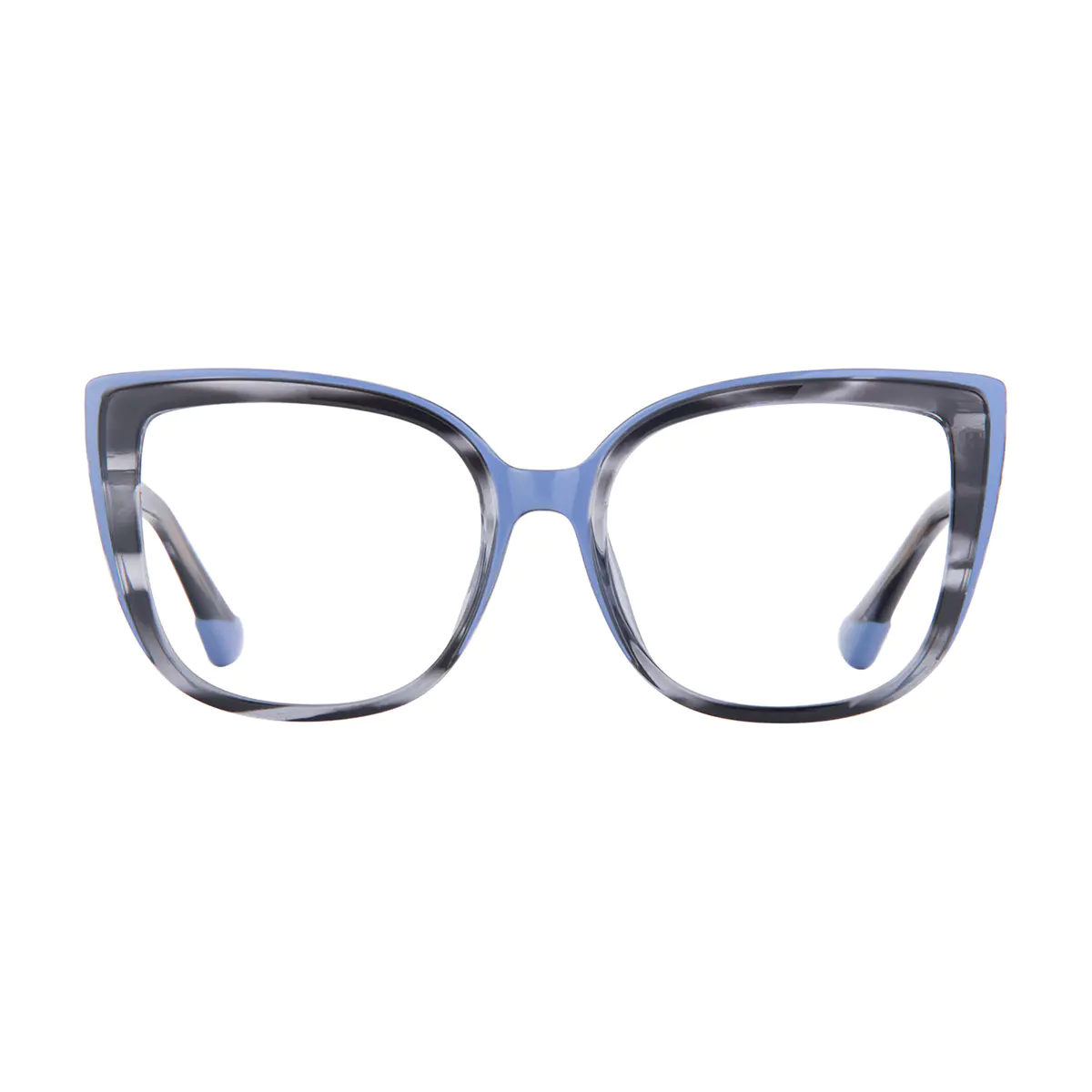 Square Blue/Gray Eyeglasses