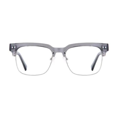 Browline Gray/Silver Eyeglasses