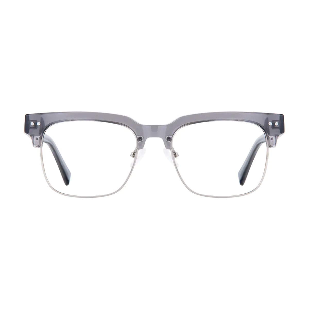 Browline Gray/Silver Eyeglasses