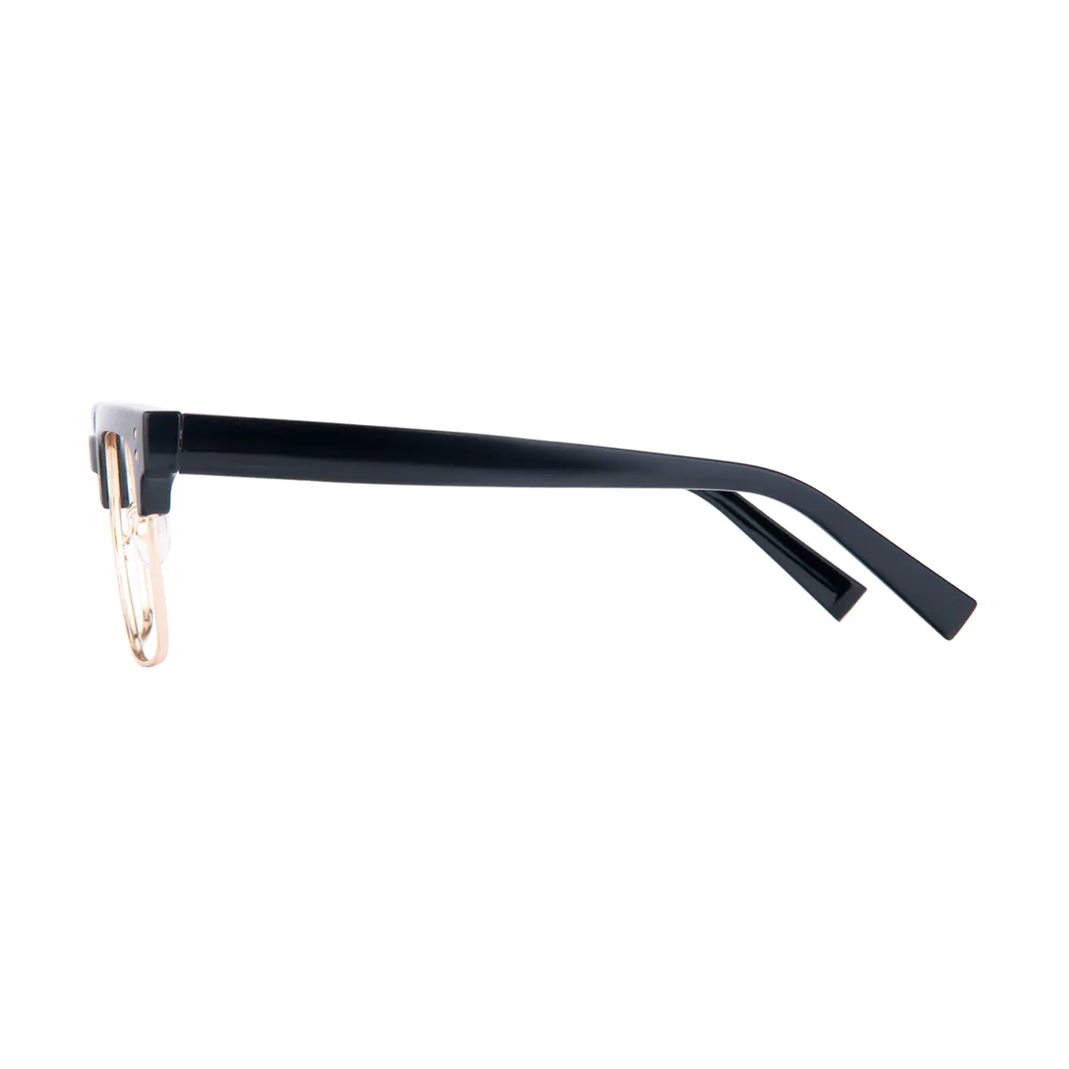Browline Black Gold Eyeglasses