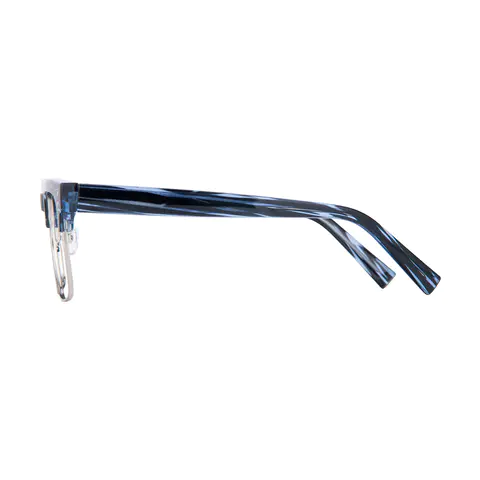 Browline Blue/Silver Eyeglasses