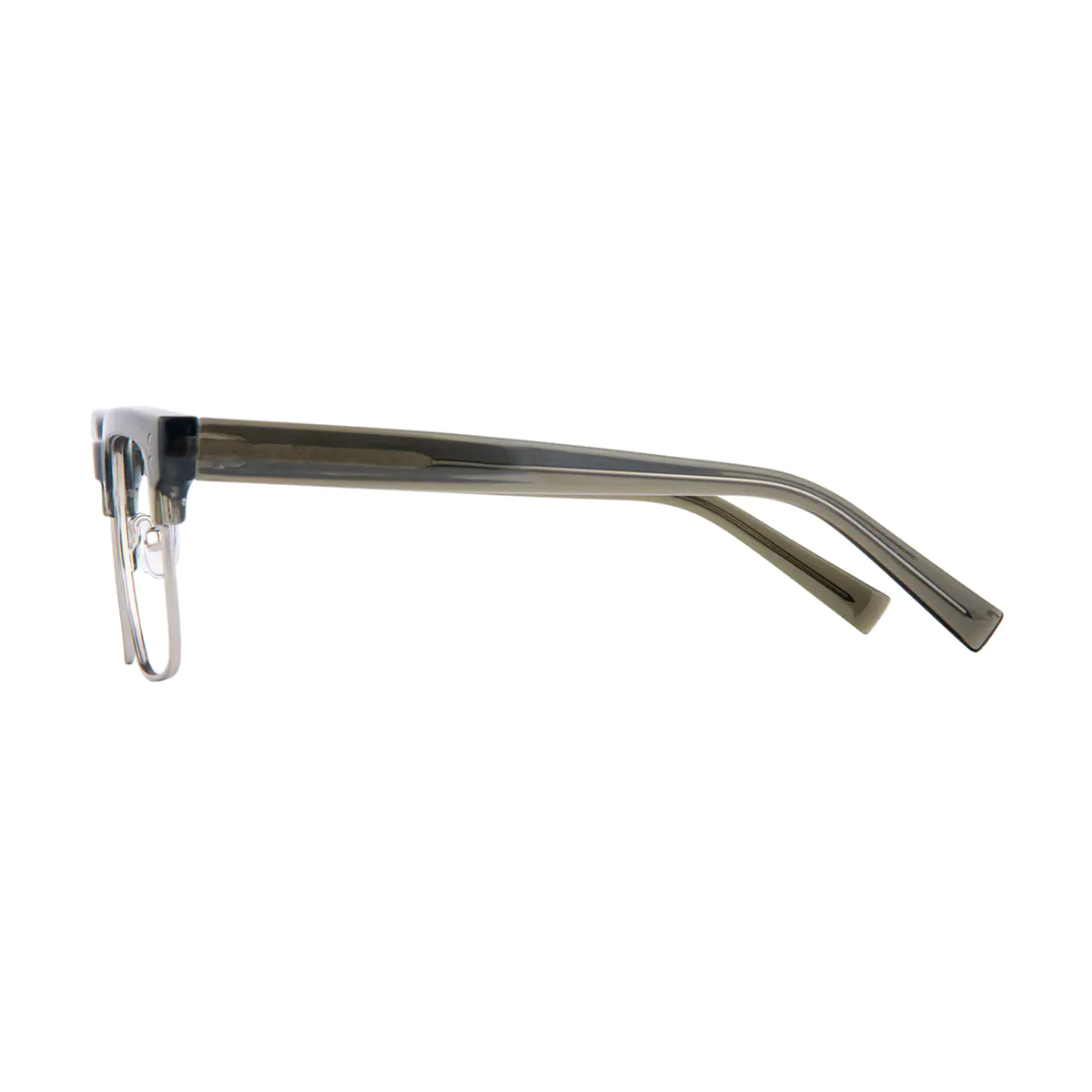 Browline Dark Green Eyeglasses