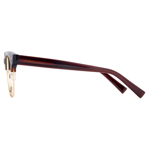 Browline Brown/Gold Eyeglasses