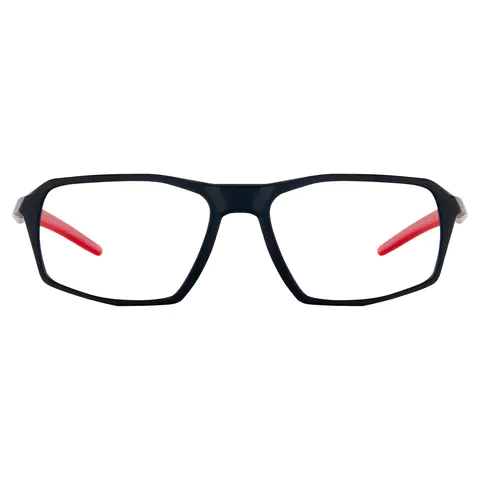 Rectangle Black/Red Eyeglasses