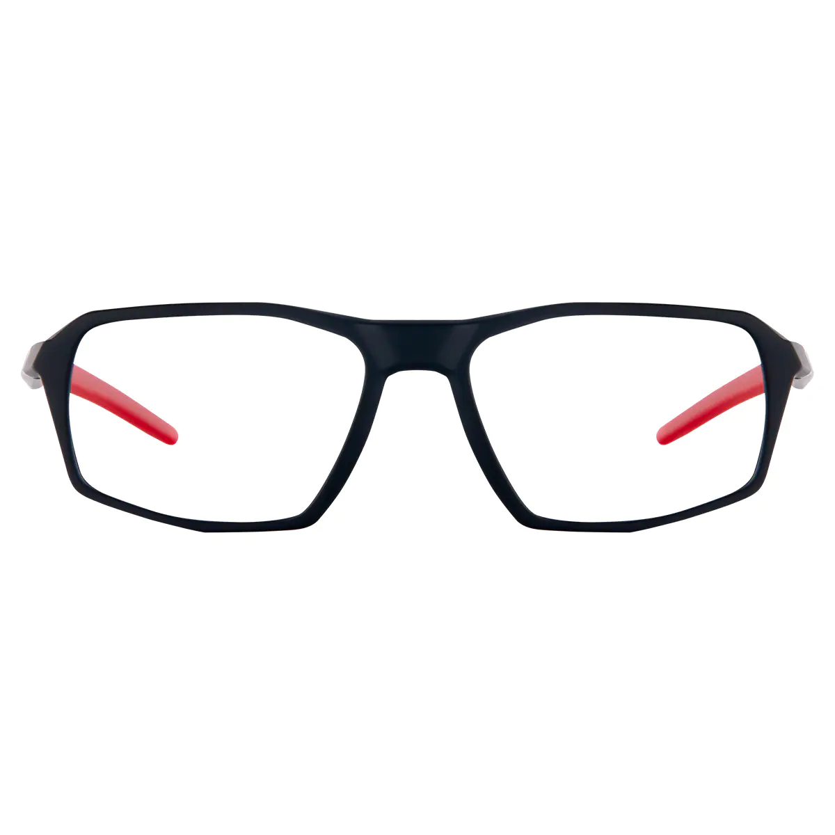 Rectangle Black/Red Eyeglasses