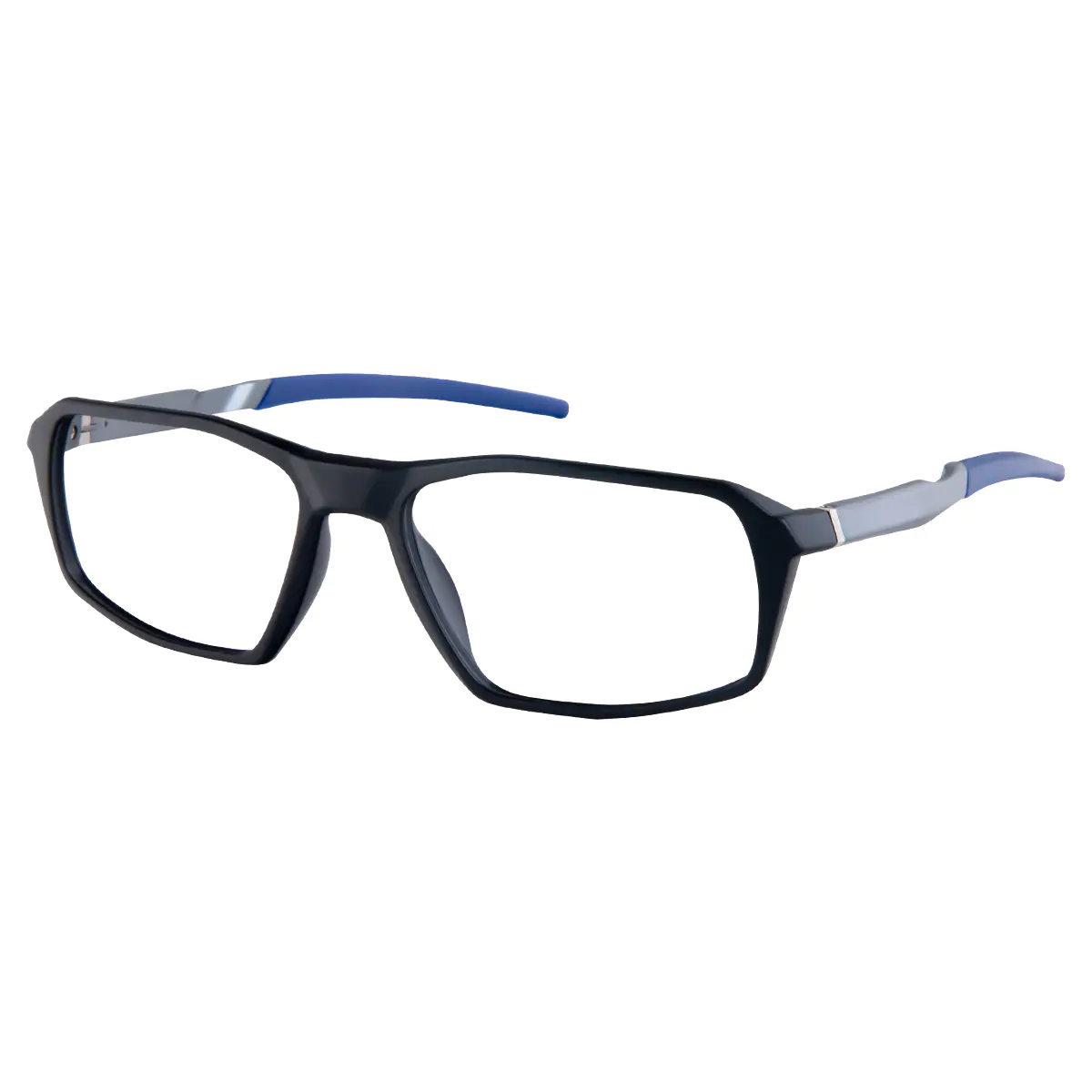 Rectangle Black/Blue Eyeglasses