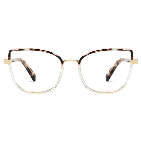 Cat-eye Tortoiseshell/Clear Eyeglasses