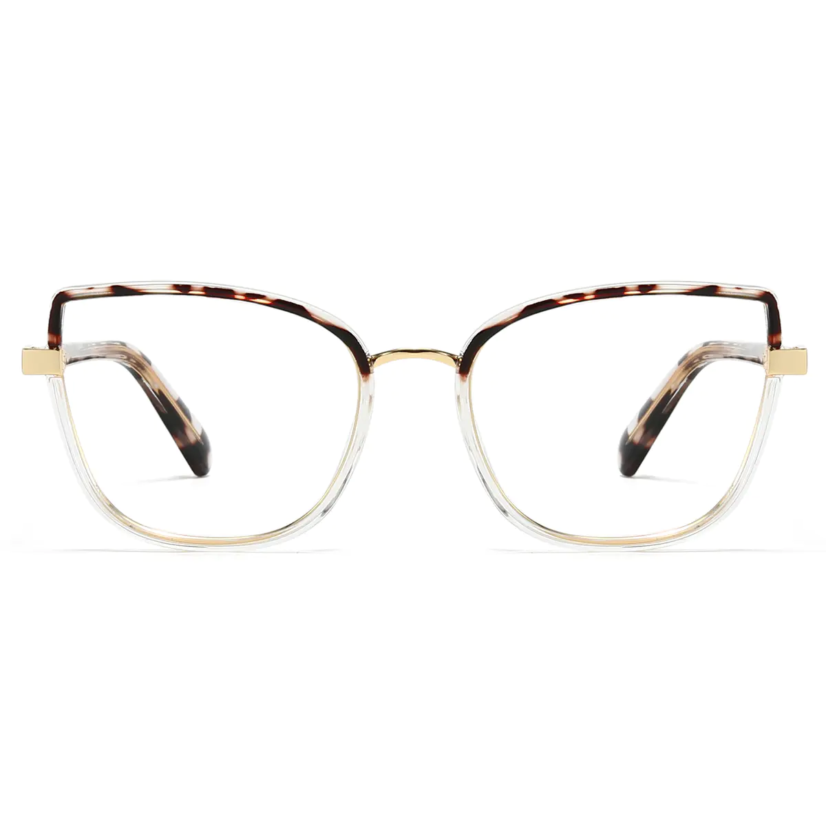 Cat-eye Tortoiseshell/Clear Eyeglasses