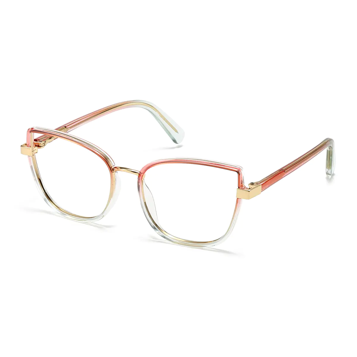Cat-eye Pink/Clear Eyeglasses