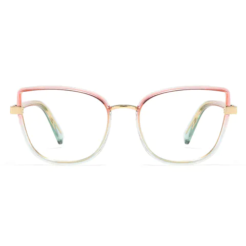 Cat-eye Pink/Clear Eyeglasses