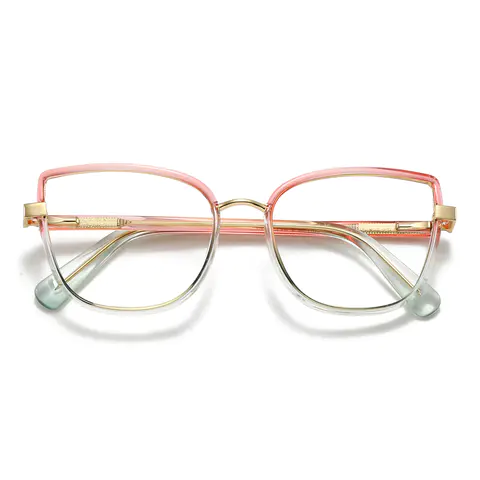 Cat-eye Pink/Clear Eyeglasses