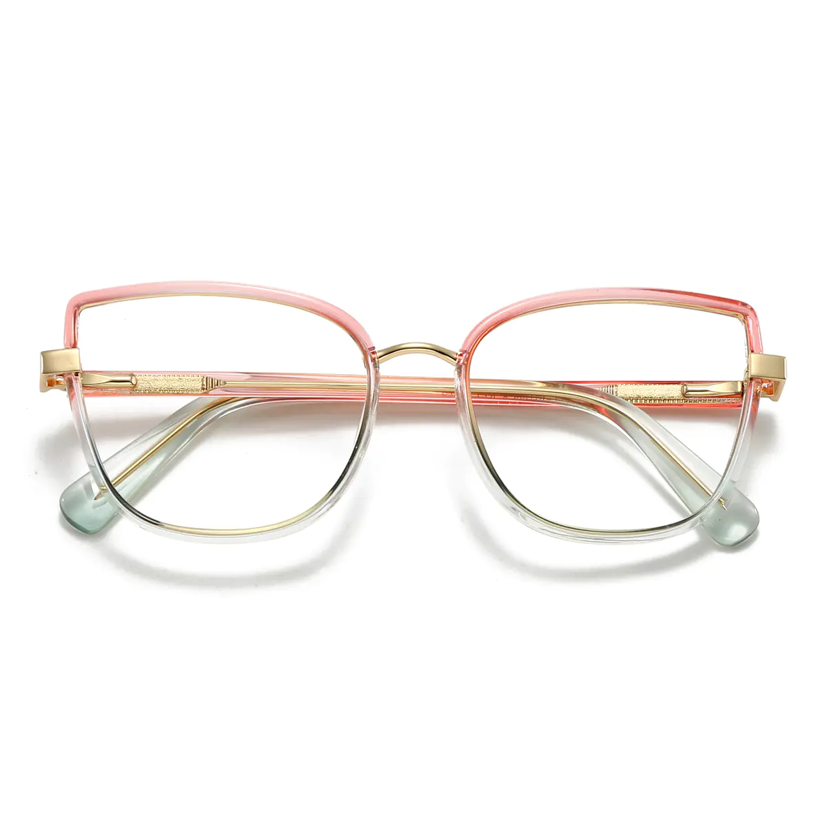 Cat-eye Pink/Clear Eyeglasses