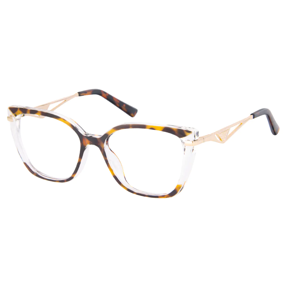 Square Tortoiseshell/Clear Eyeglasses