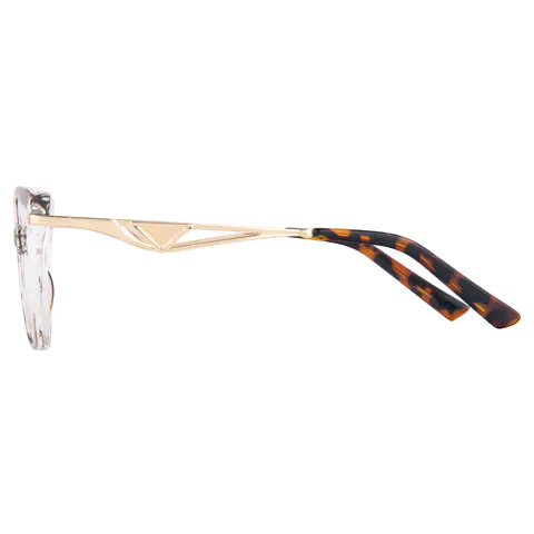 Square Tortoiseshell/Clear Eyeglasses
