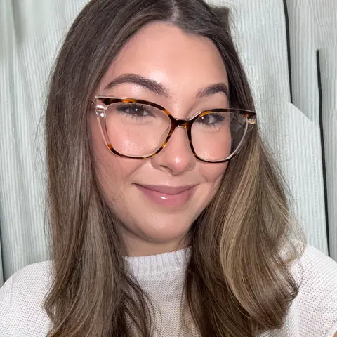 Square Tortoiseshell/Clear Eyeglasses