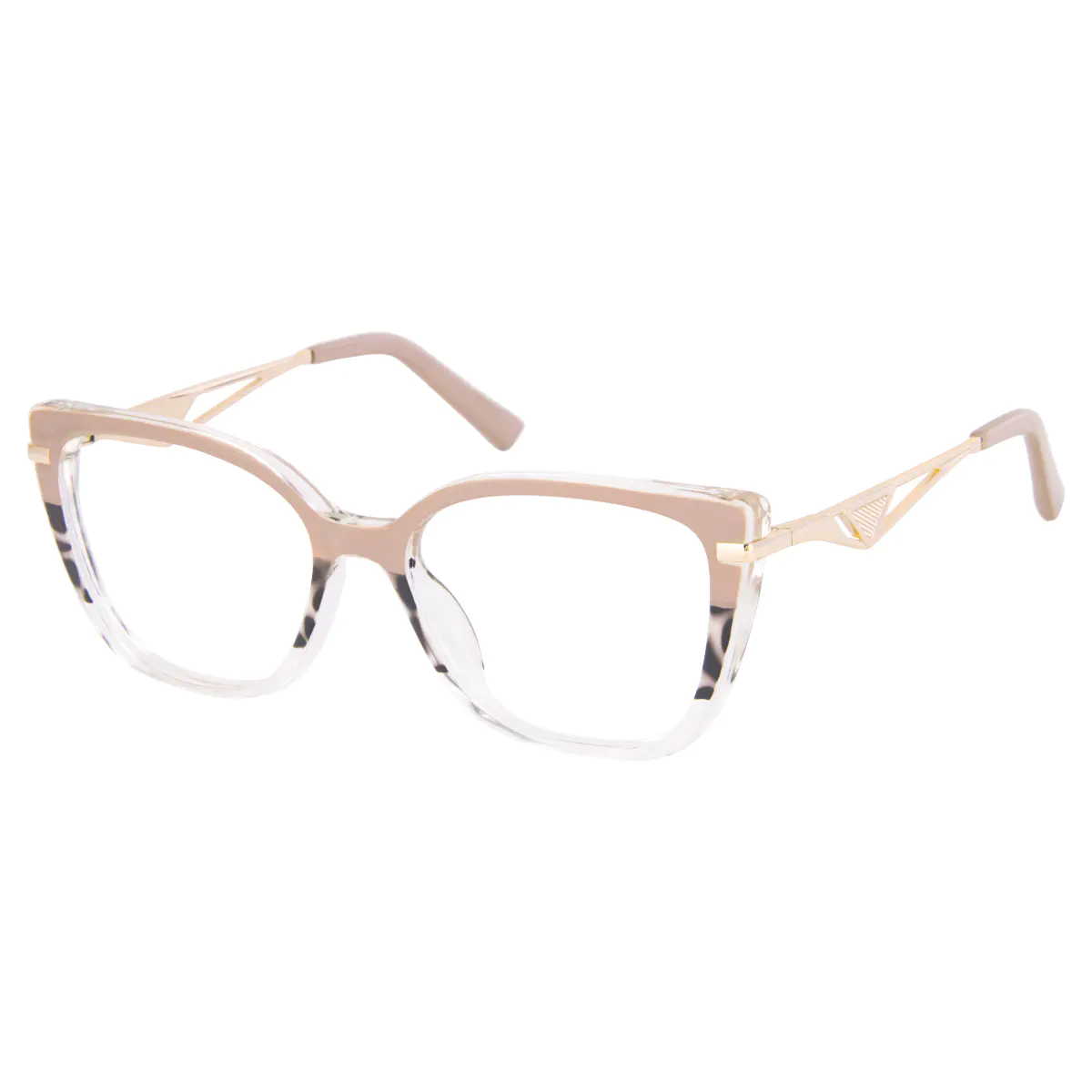 Square Brown/Ivory Tortoiseshell Eyeglasses