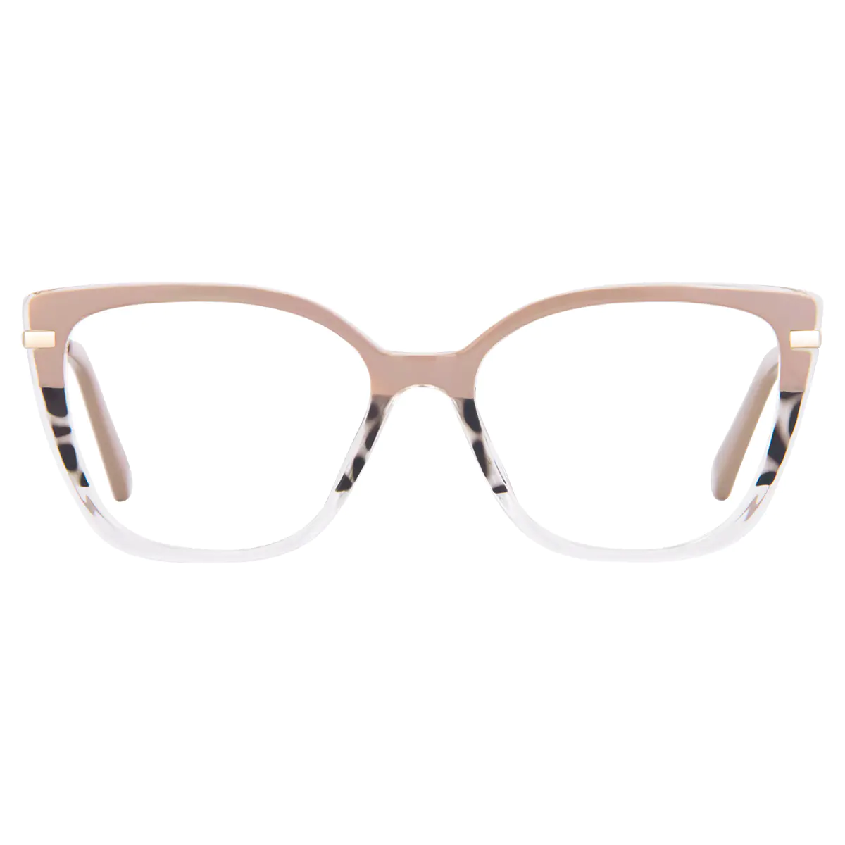 Square Brown/Ivory Tortoiseshell Eyeglasses