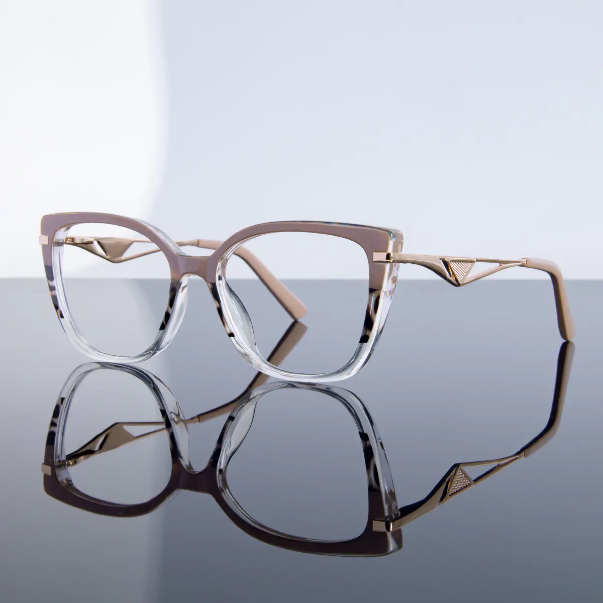 Square Brown/Ivory Tortoiseshell Eyeglasses