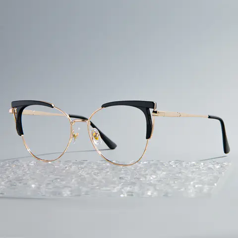 Browline Black Eyeglasses
