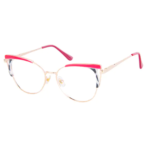 Browline Red Eyeglasses