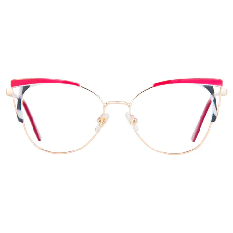 Browline Red Eyeglasses