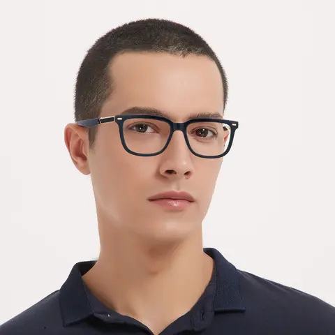 Square Black Eyeglasses