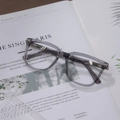Square Gradient Gray Eyeglasses