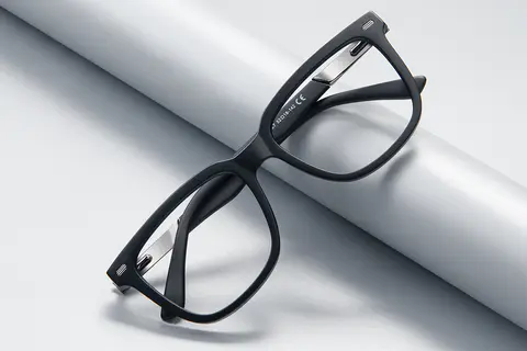 Square Matte Black Eyeglasses