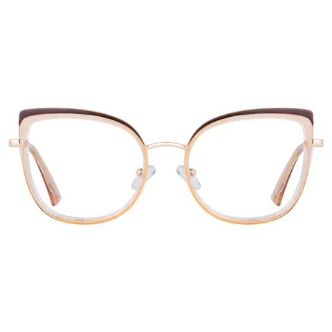 Cat-eye Brown/Light Brown Eyeglasses